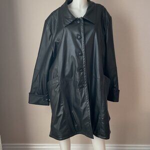 Addition-Elle Faux Leather Coat
